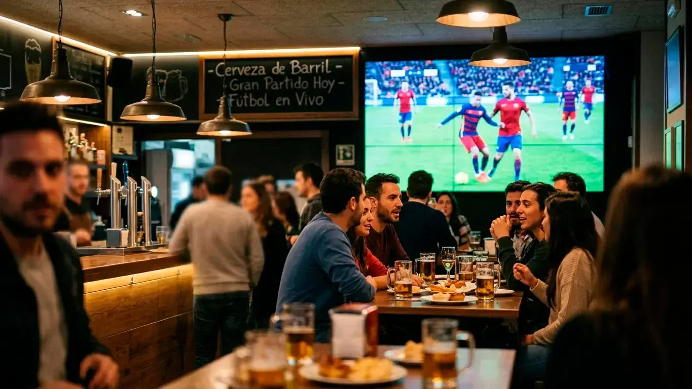 Aficionados siguen un partido nocturno del Mundial 2026 en una pantalla gigante
